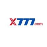 X777.com logo with bold red "X", blue "777", and red ".com" on a white background.