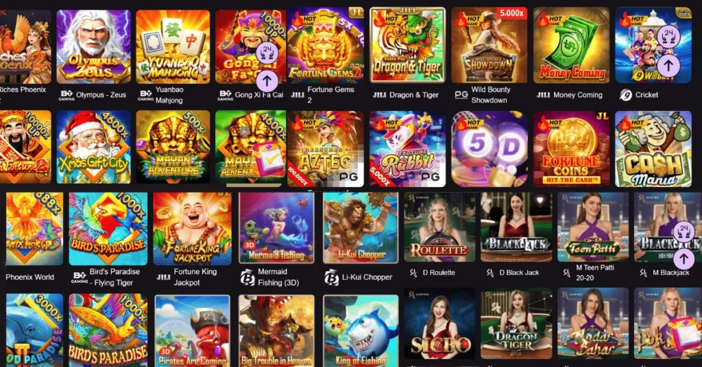 "7Win9 game dashboard showing bonus offers and game categories like Lottery, Fish, Live Casino, PVP, and Slots"