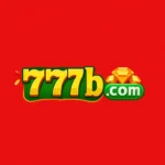 777b.com logo featuring bold yellow and green text with a crown on the letter "b", placed on a red background alongside golden gem icons.
