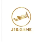 Golden airplane logo with "J10.GAME" text underneath on a white background.