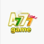 Logo of A777 Game with colorful yellow, green, and orange gradient text and a small red airplane icon above the last "7", on a white background.