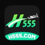 H555 Game logo with green text and a helicopter graphic